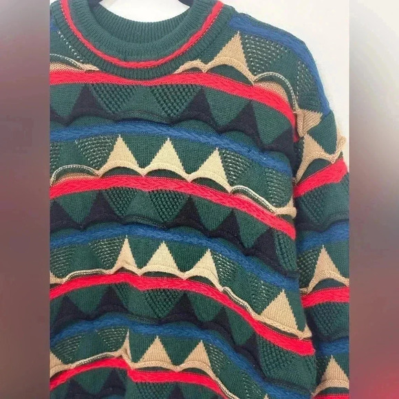 COOGI Vintage Wool Textured Abstract‎ Sweater - Picture 5 of 5